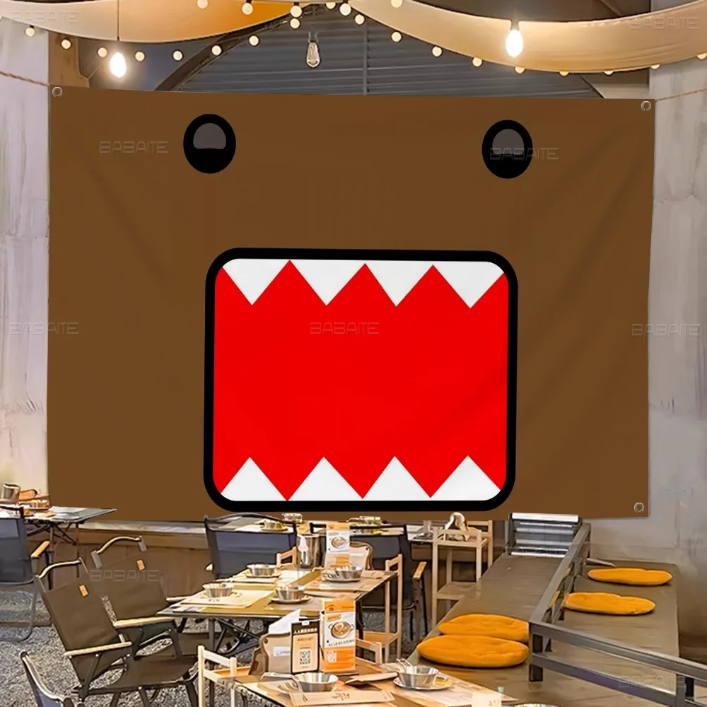 Cute Domo-kun Advanced Printing Commercial Advertising Flag Company Party Banner