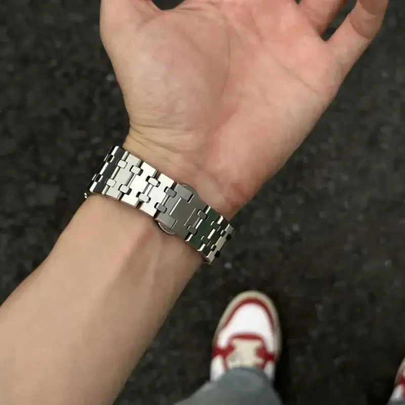 22 مللي متر حزام من الفولاذ المقاوم للصدأ لساعة هواوي 5Pro/GT5 4 3 2 46 مللي متر سوار معدني لساعة هواوي Ultimate/براعم/GS Pro/GT2e