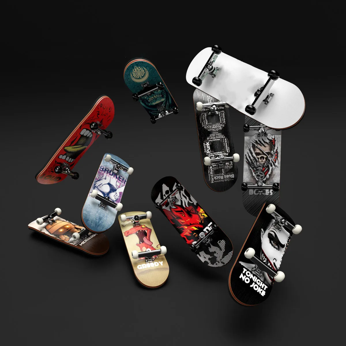 Finger SkateBoard Wooden Fingerboard DIY Toy Professional Stents Bearing Wheel Fingers Skate Set Children Tabletop Toys Gifts