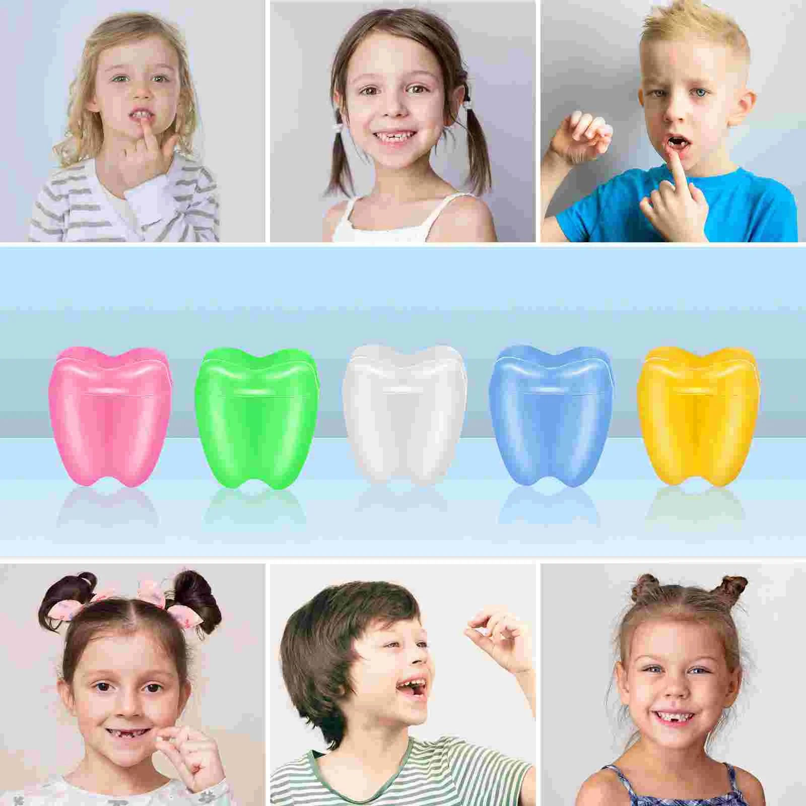 Collier Dent Économiseur Portable pour Enfants, Récipient pour Enfants, Bol et Garçons, Gardez les Dents Perdues de Votre Enfant en Sécurité et Souvenirs