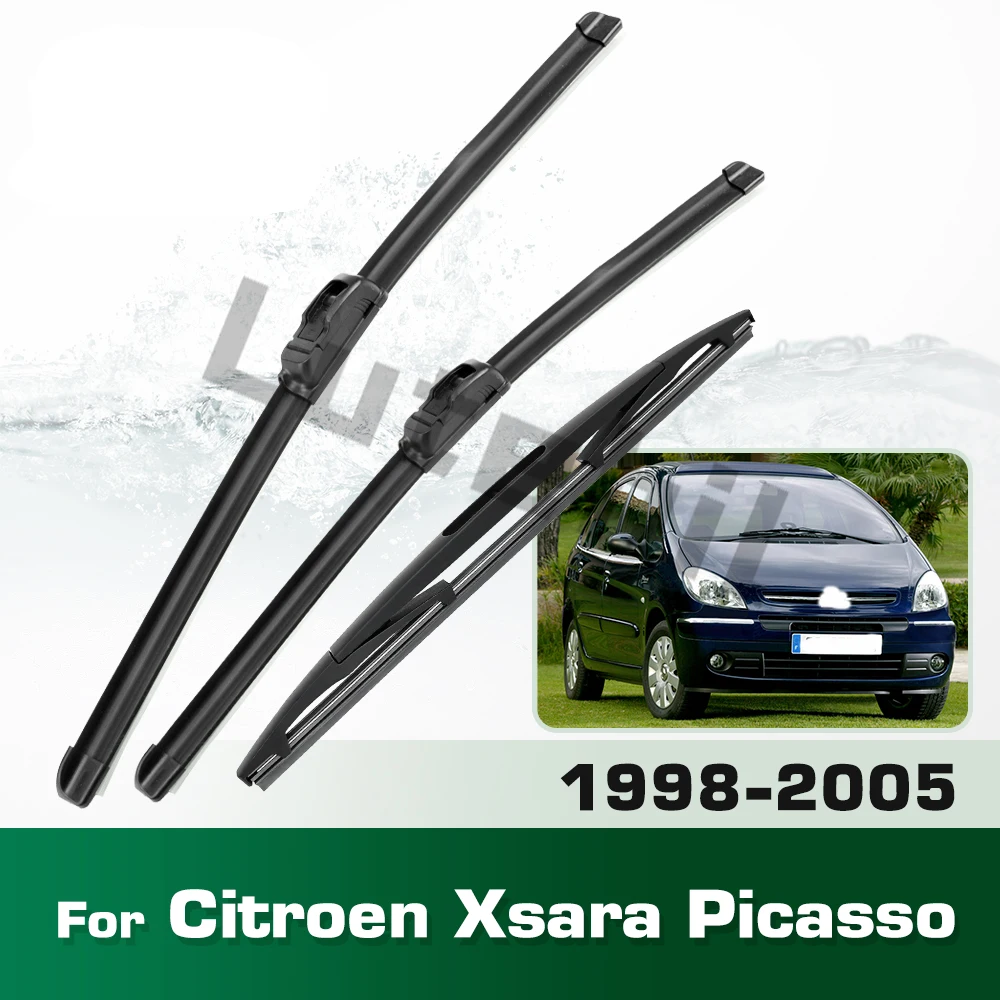 Scheibenwischer vorne und hinten, Set für Citroen Xsara Picasso 1998–2005, Windschutzscheibe, Windschutzscheibe, Fensterbürste, 26 Zoll + 26 Zoll + 16 Zoll