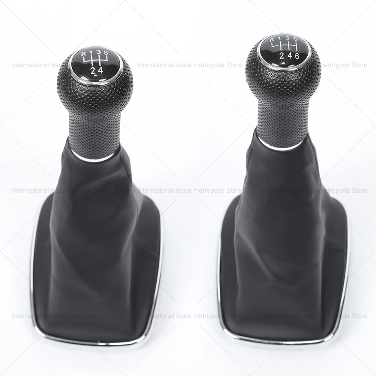 1PC 5/6-Speed Shift Knob+Gaiter for VW Golf MK4/GTI/Bora 1999-2004 Manual Replacement Set 4 Colors Inner hole diameter 12mm