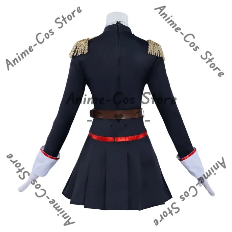 Anime Mato Seihei Keine Slave Uzen Kyōka Kyoka Cosplay Kostüm Schwarz Kampf Uniform Rock Full Set Frauen Sexy Karneval Anzug anime