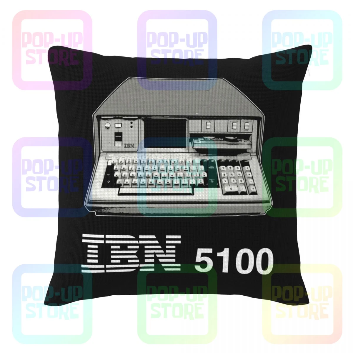 Ibn 5100 Steins Gate Ibm Anime Pc Otaku Geek Japanese Old Computer Linen Pillowcase Throw Pillow Cover Bedding