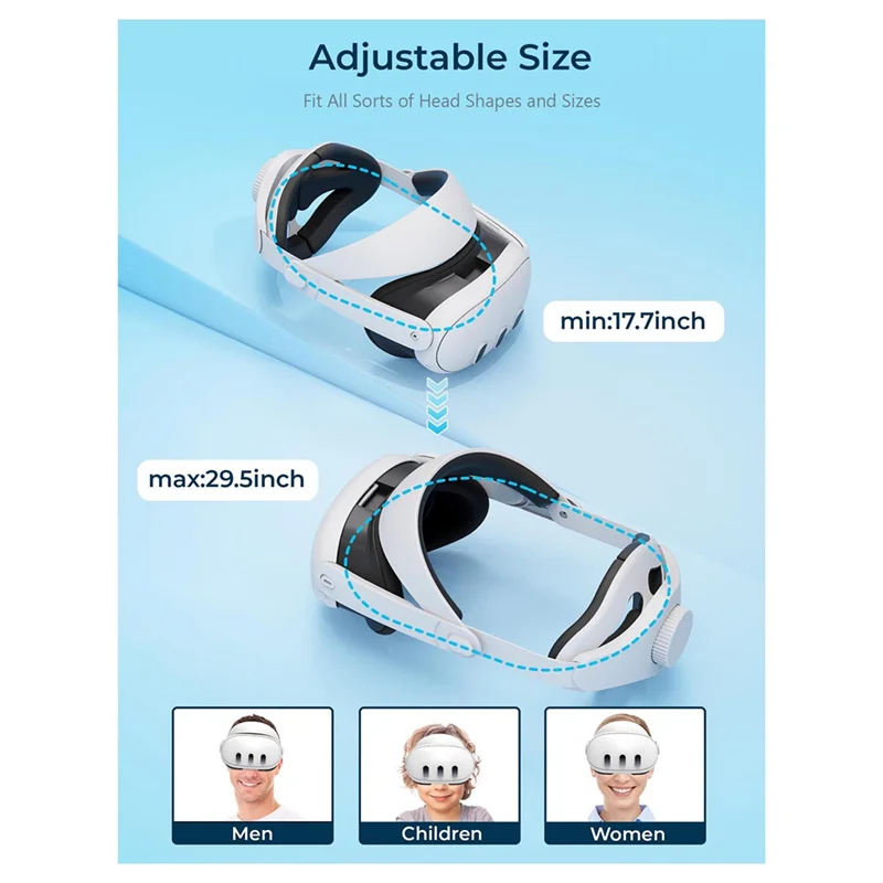 Adjustable VR Headset Head Strap For Meta Quest 3 Headband Head Strap For Meta Quest 3 VR Accessories
