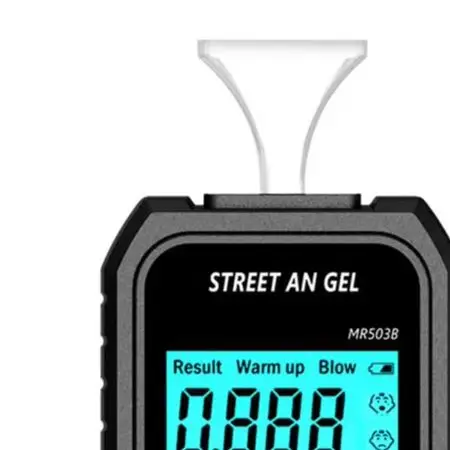 Digital LCD Voice Broadcast Breath Tester With LED Display And 5 Mouthpieces For Security Driving For Safety Detection Tool