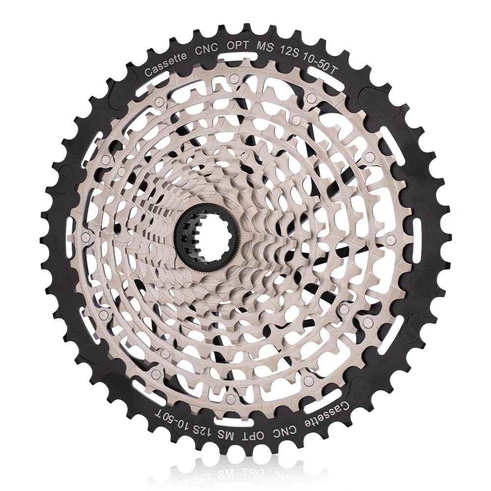 Bicycle MS Mountain Bike Flywheel 12-Speed 10-50T/52T Hollow Variable Speed Micro Spline Steel Lightweight Tower Base