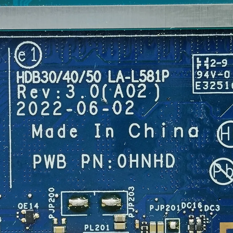 LA-L581P Moederbord Voor DELL Latitude 7430 Laptop Moederbord Met I5/I7-12e Gen CPU 8G/16G/32G 100% Volledig Getest Werken Goed