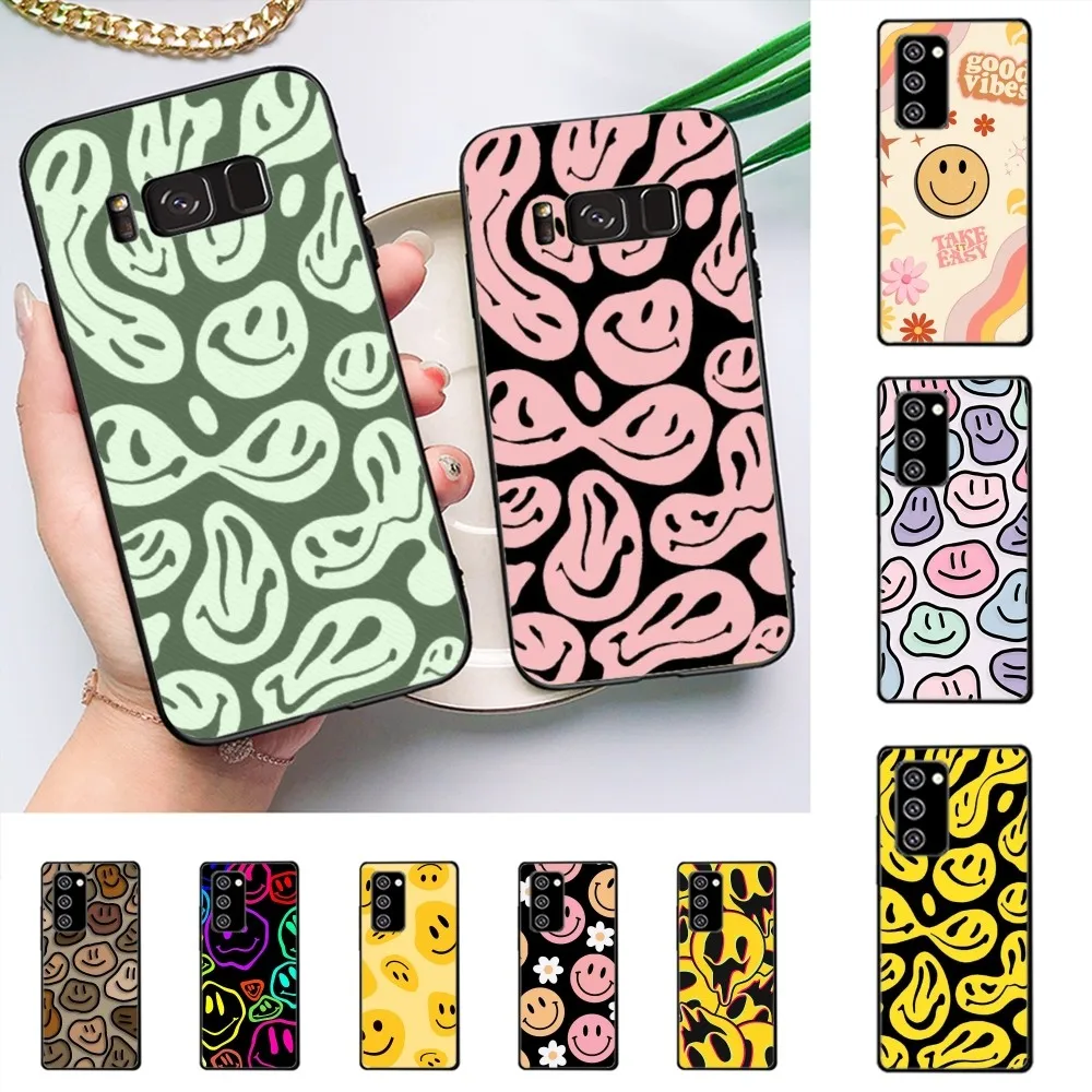 S-Smiley Face Funny Phone Case For Samsung Note 8 9 10 20 pro plus lite M 10 11 20 30 21 31 51 A 21 22 42 02 03