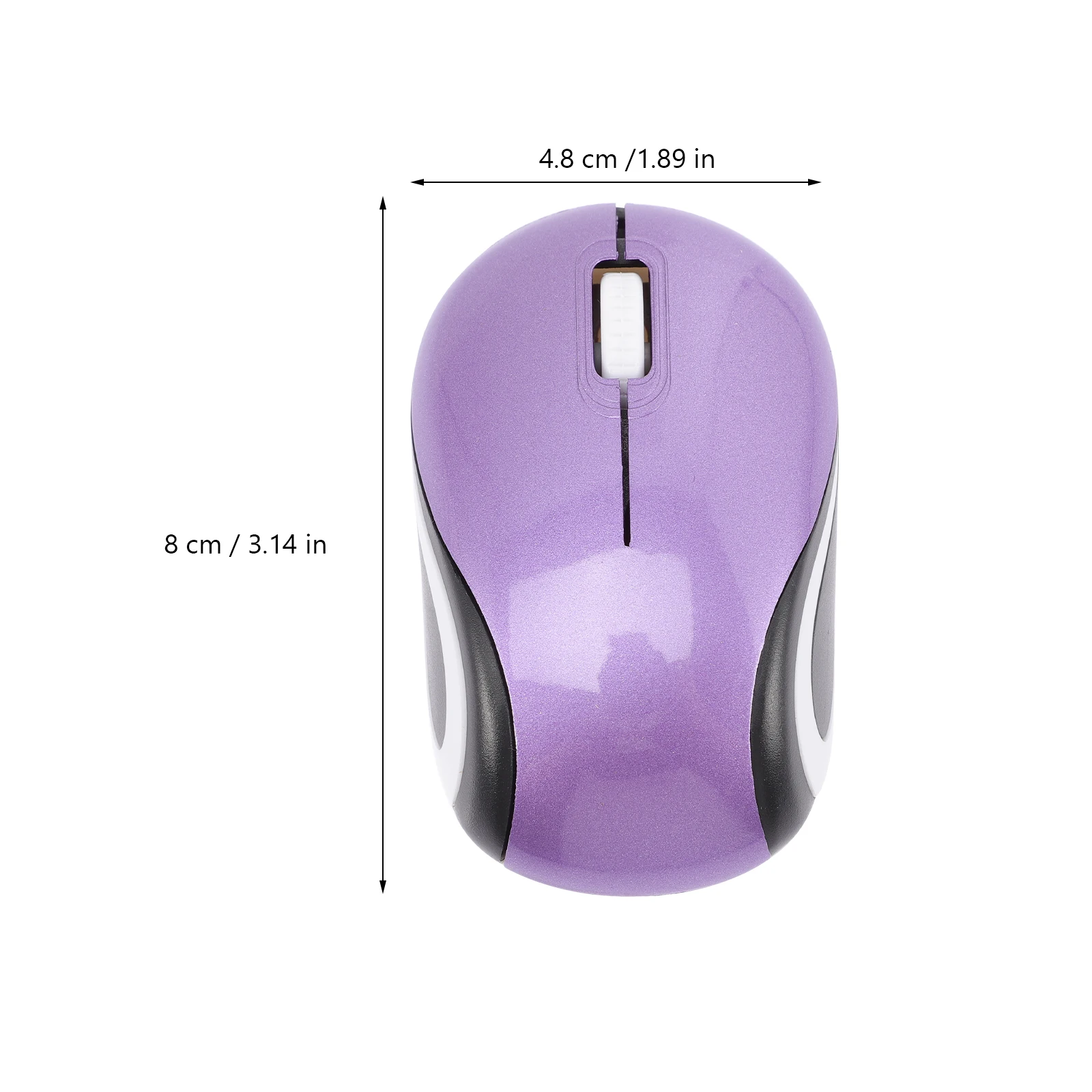 

1pc Wireless Compact Ergonomic Design For Laptop Computer 2.4Ghz Usb Receiver Silent Cordless Mouse Portable Small Gaming