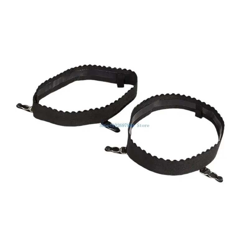 

N7YF Women Thigh Garter Belt,Adjustable Stockings Garter with Anti Slip Clips Punk Lace Leg Harness Belt Elastic Leg Rings