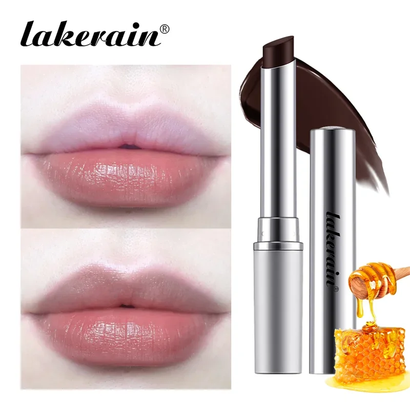 Lakerain Black Honey Fresh Lip Balm Clear Lipstick Long Lasting Hygienic Moisturizing Nutrition Lip Plumper Nourish Gloss Makeup