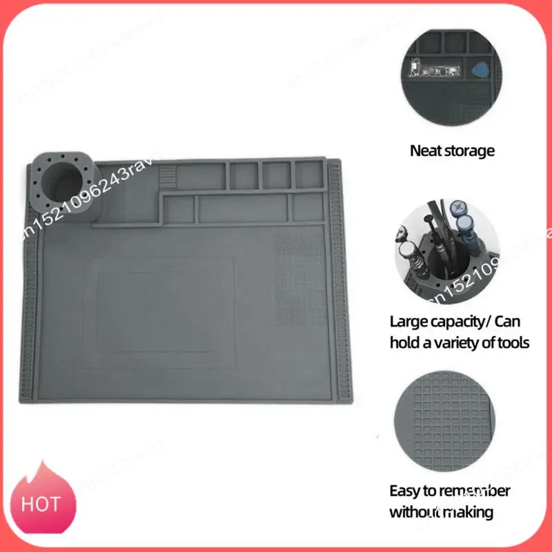 

HOT-Repair Pad Insulation Heat-Resistant Soldering Station Silicon Soldering Mat Work Pad Desk For BGA Soldering Station