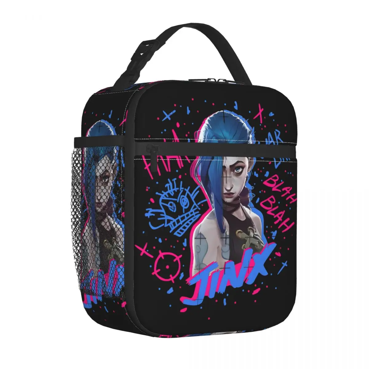 Insulated Lunch Box Arcane Jinx Gift For Game Lover Fans Merch Lunch Container Multifunction Thermal Cooler Lunch Box For School