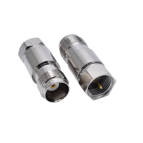 Nuevo TNC hembra jack a F macho Coaxial RF adaptador conectores