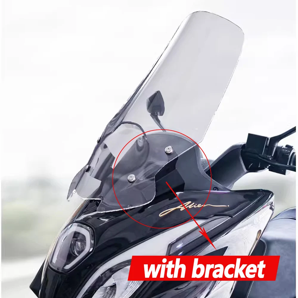 Windshield modification For Haojue UFR150 UFR 150 with high transparency front windshield chest protector and rain shield
