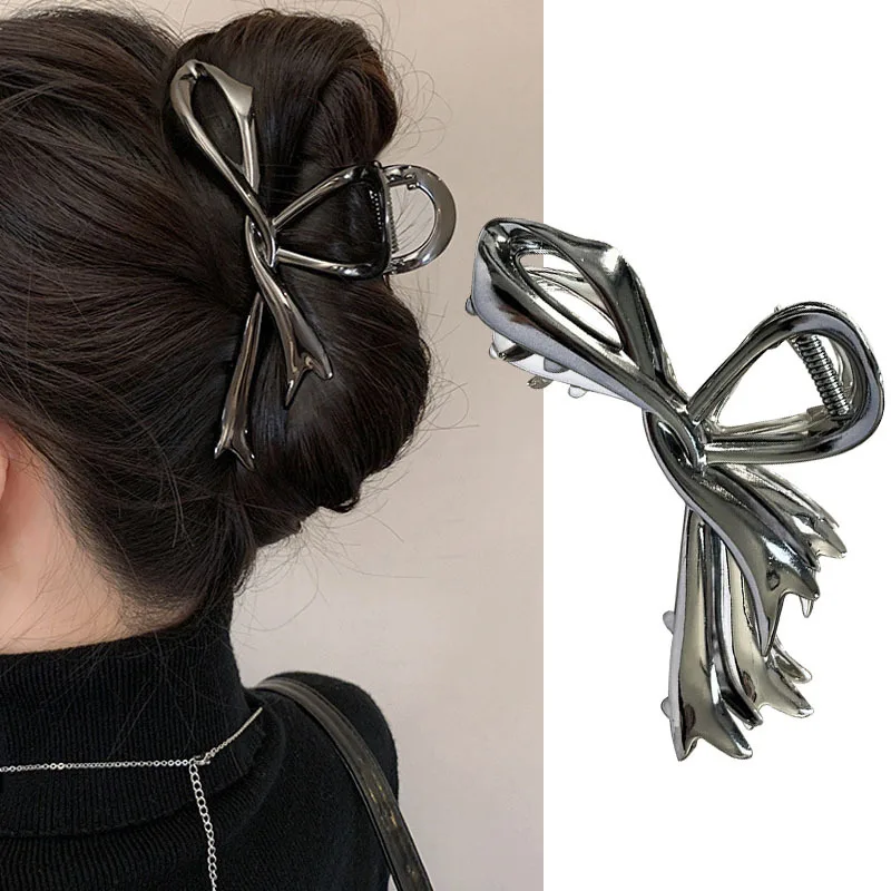 Halloween Schwarze Spinne Haar Klaue Clips Gothic Metall Haar Clips Starken Halt Shark Klemmen Punk Charme Haar Zubehör Für Frauen