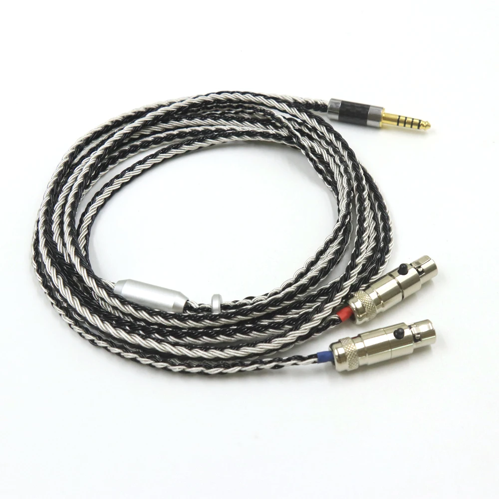 Wysokiej jakości 16 rdzeń 2.5 3.5 4.4mm XLR zbalansowane słuchawki hi-fi Upgrade Cable dla Audeze LCD-2, LCD-3, LCD-4, LCD-X, LCD-XC