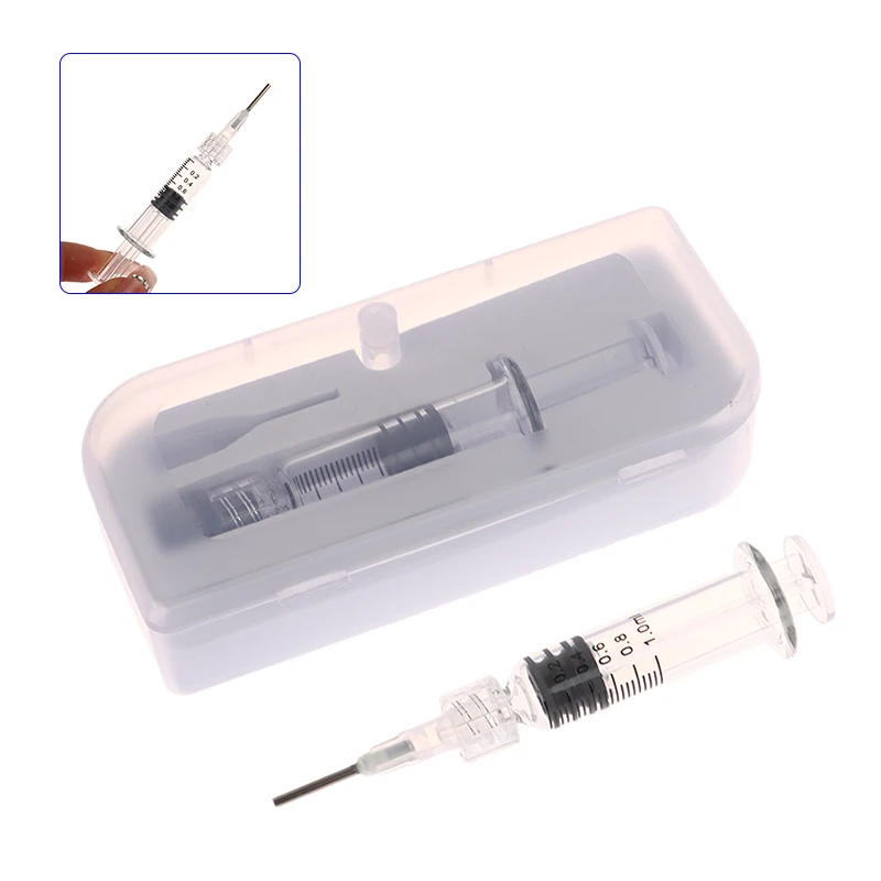 1ml Glass Syringe Borosilicate Glass Prefillable Syringe Optional Capacity Heat-resistant Reusable Borosilicate Glass
