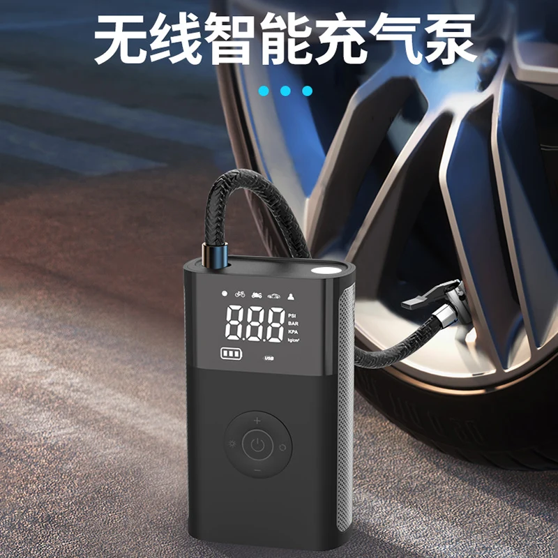 

Car Electric Air Pump 12V/7.4V 150PSI Portable Tire Inflator Air Compressor Wireless Charge Car Pump for Car Motorcycle Balls