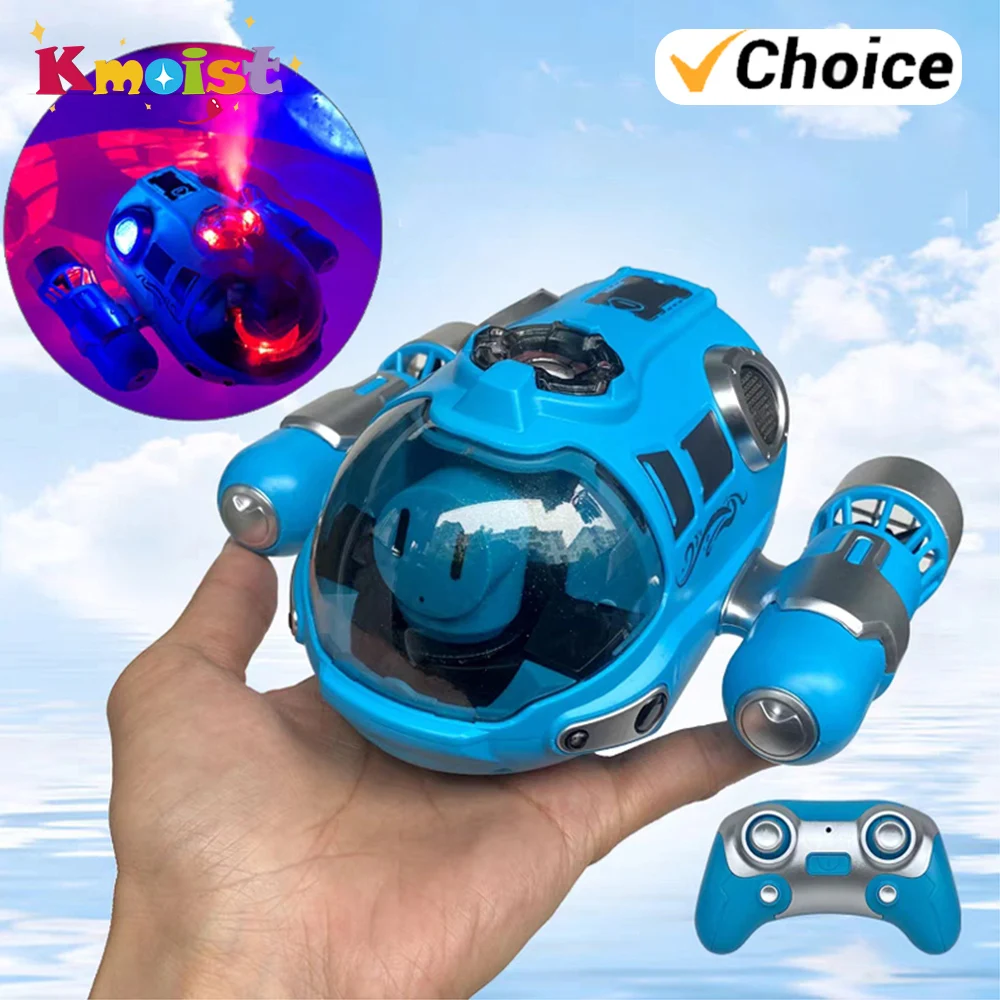 RC قارب التحكم عن بعد قوارب رذاذ Powerboat التوأم المروحة 2.4G راديو التحكم السفينة مع أضواء لعب للبنين فتاة الاطفال الهدايا