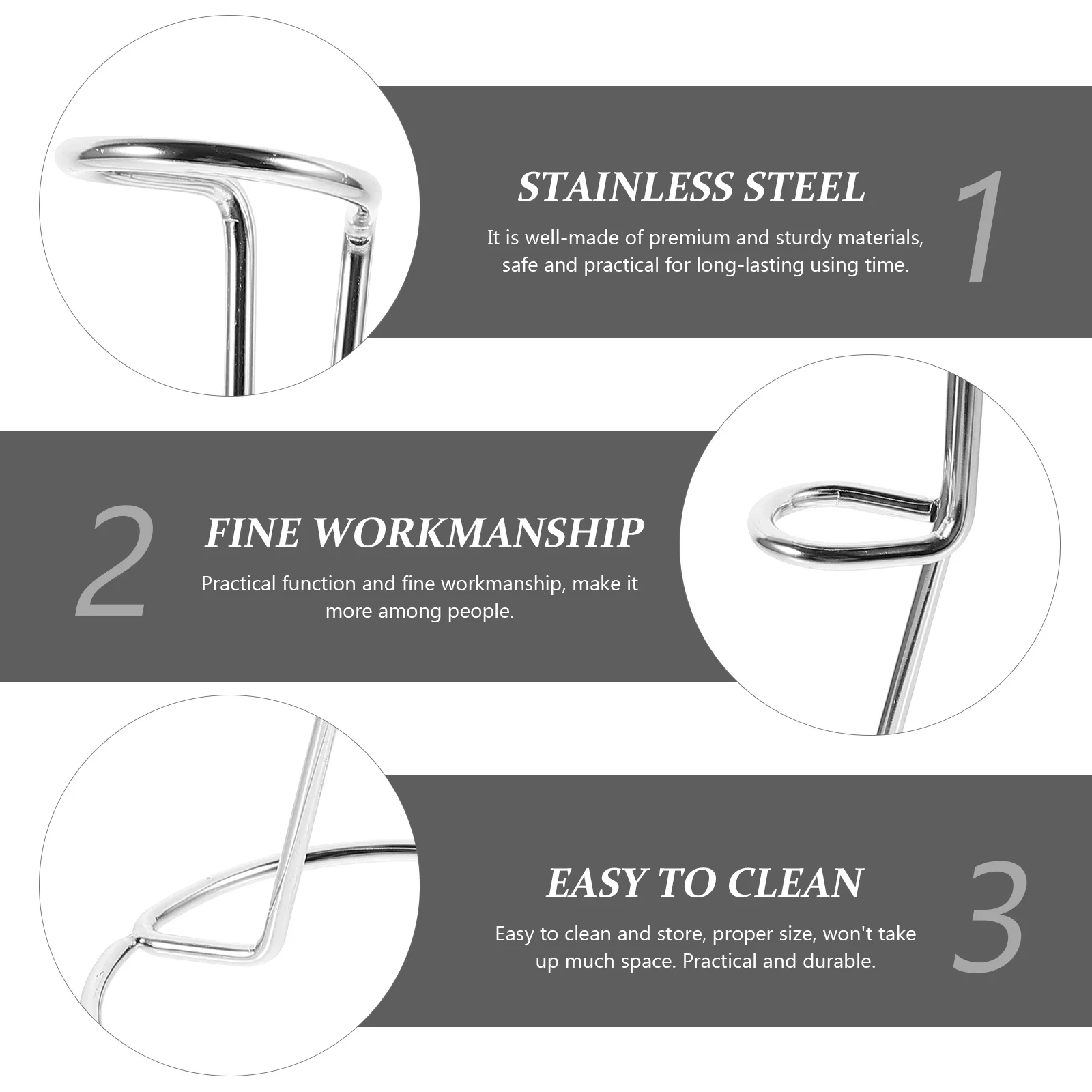 

2Pcs Convenient Eggbeater Stand Milk Frother Bracket for Home Silver Milk Frother Stand Egg Rack Kitchen Mixer Holder