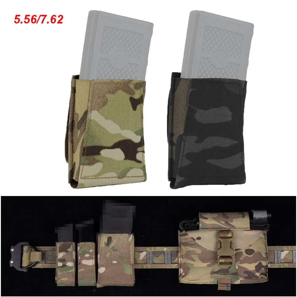 

5.56/7.62 Tactical Magazine Pouch Holster AR15/AK47 Rifle Pistol Single Mag Bag Molle Hunting Shooting Militar Airsoft Gear