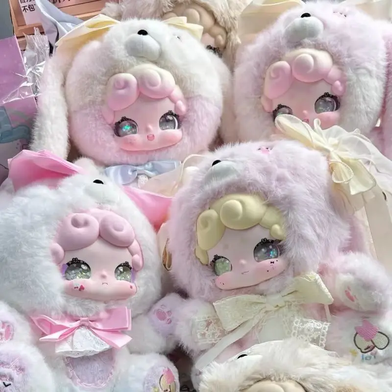 

LuckyDeerNai Sweetheart Baby Series Blind Box LuckyDeerNai V6 Vinyl Plush Keychain Surprise Bag Cute Bunny Doll Pendant Toy Gift