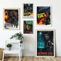 Video Game R-Residents-Evil Good Quality Prints and Posters Vintage Room Bar Cafe Decor Home Decor
