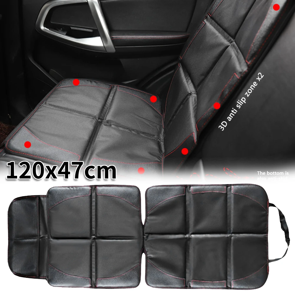 Protector de asiento de bebé para niños, asiento de seguridad para niños, alfombrilla antideslizante y antiarañazos, almohadillas de protección para pies, cojín de coche para protección de bebés y niños