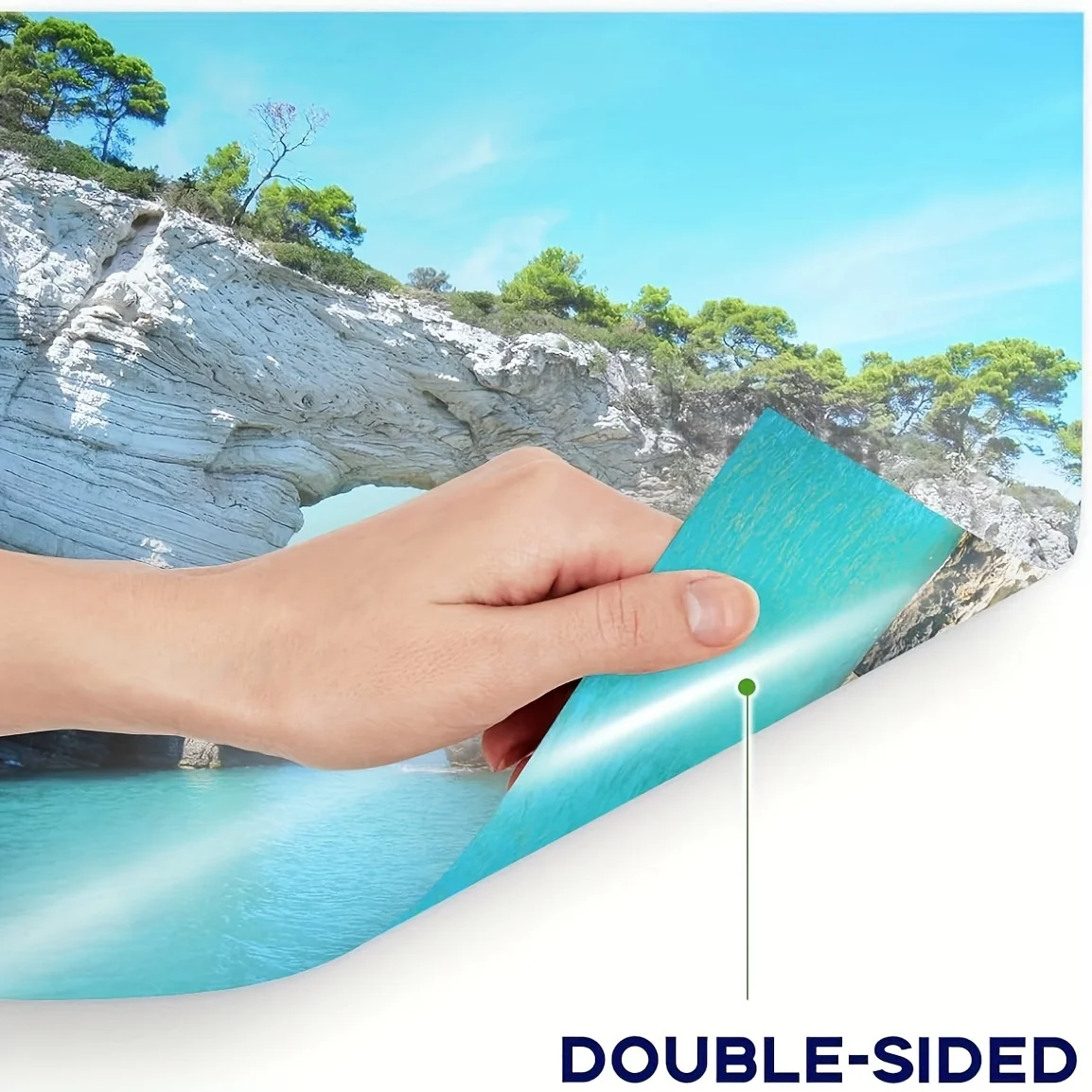 ESHANG Size A4 50 Sheets 120G Double Sided Photo Paper High Glossy Photographic Paper Compatible with Inkjet Printe