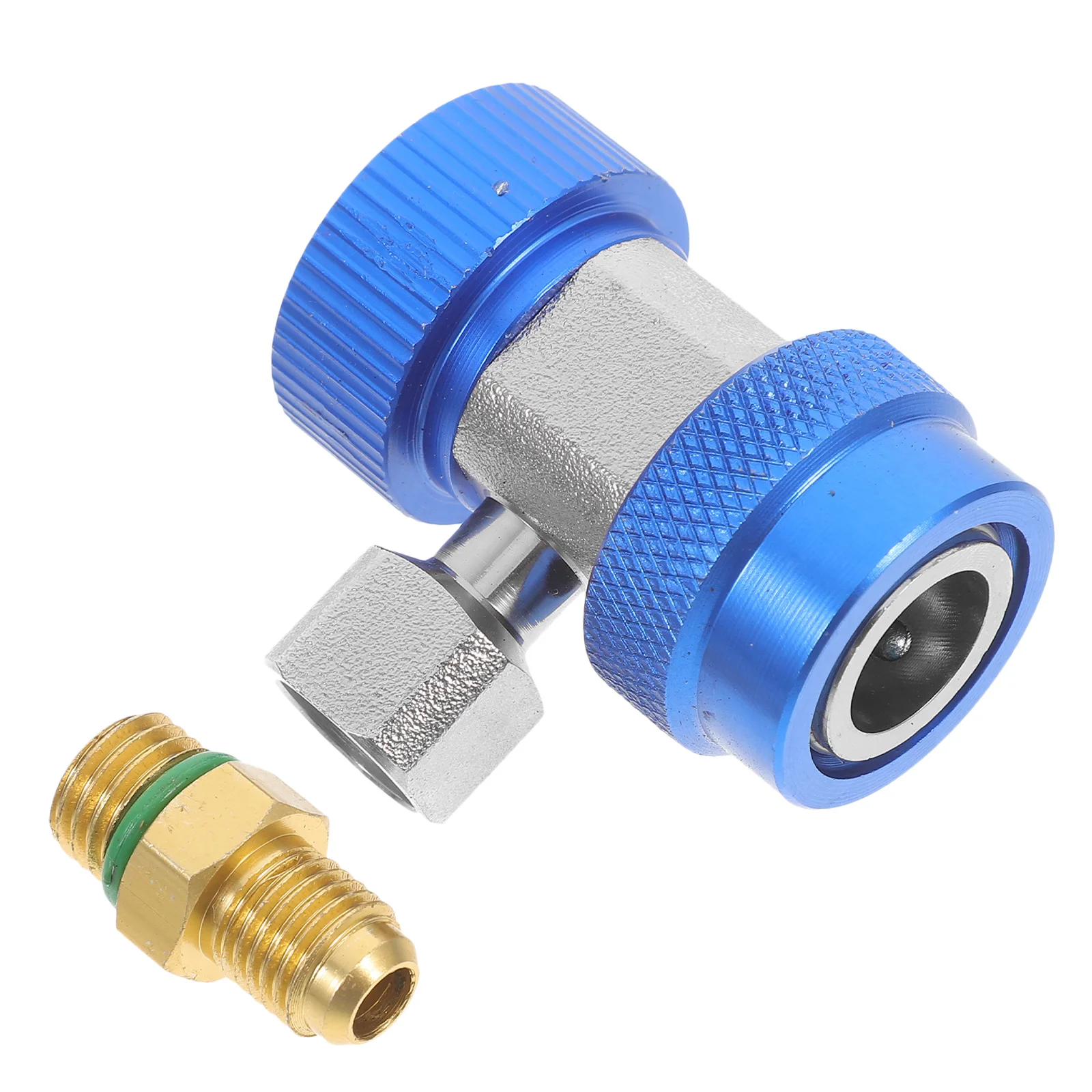 

Car Air Conditioner Coupler Knurled Grip For R134A Refrigeration System Connector Adapter Car Ac Fitting Quick Coupler