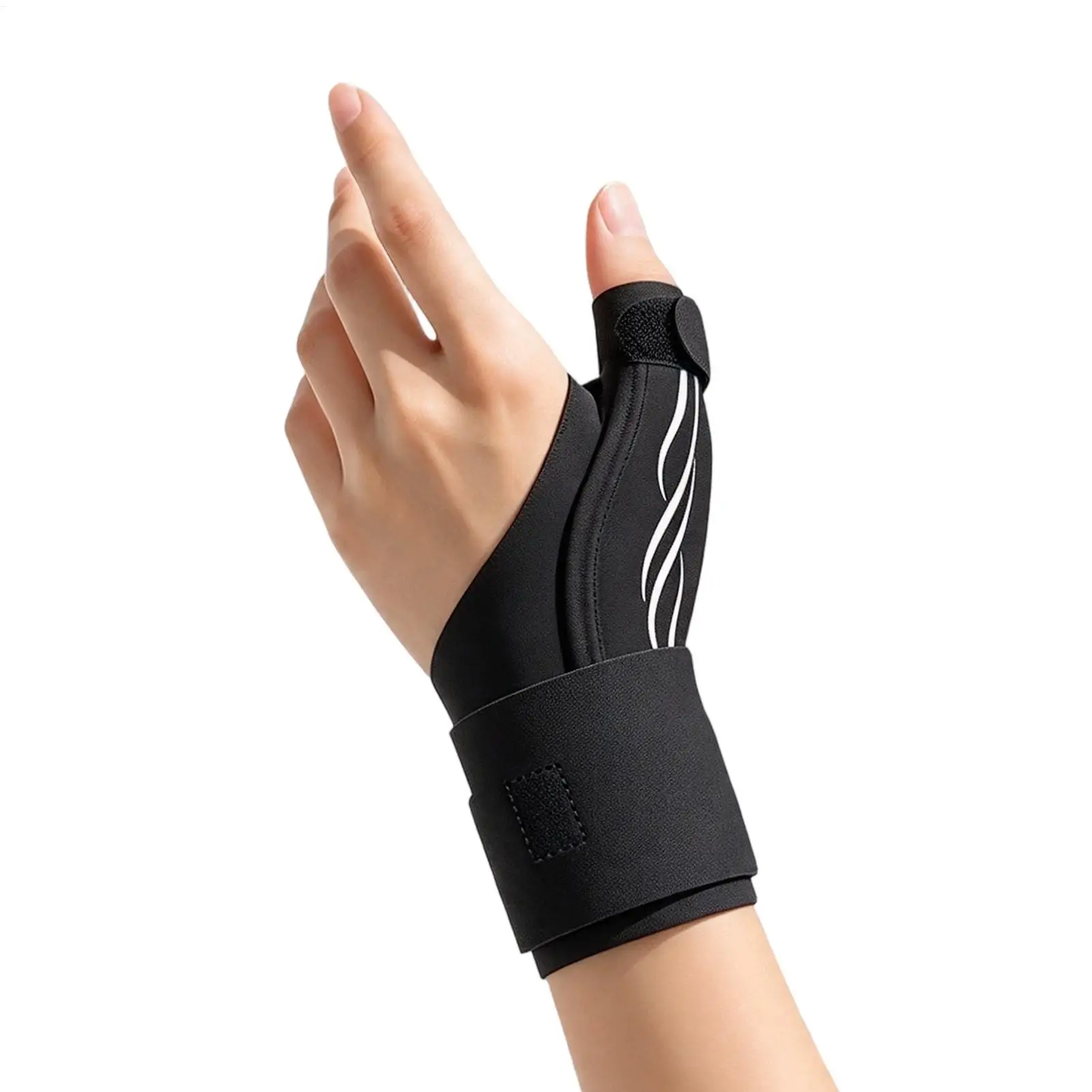 Wrist and Thumb Brace Breathable Support Protector with Strips Thumb Spica Splint for Sprains Recovery, Typing Office Work