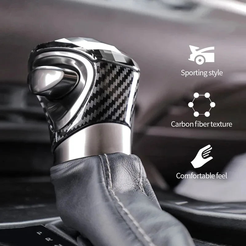 For Lexus ES200/260/300/UX250/UX260h 2018-2024 Car Crystal Gear Shifter Handle Cover With Light-Emitting Auto Accessories
