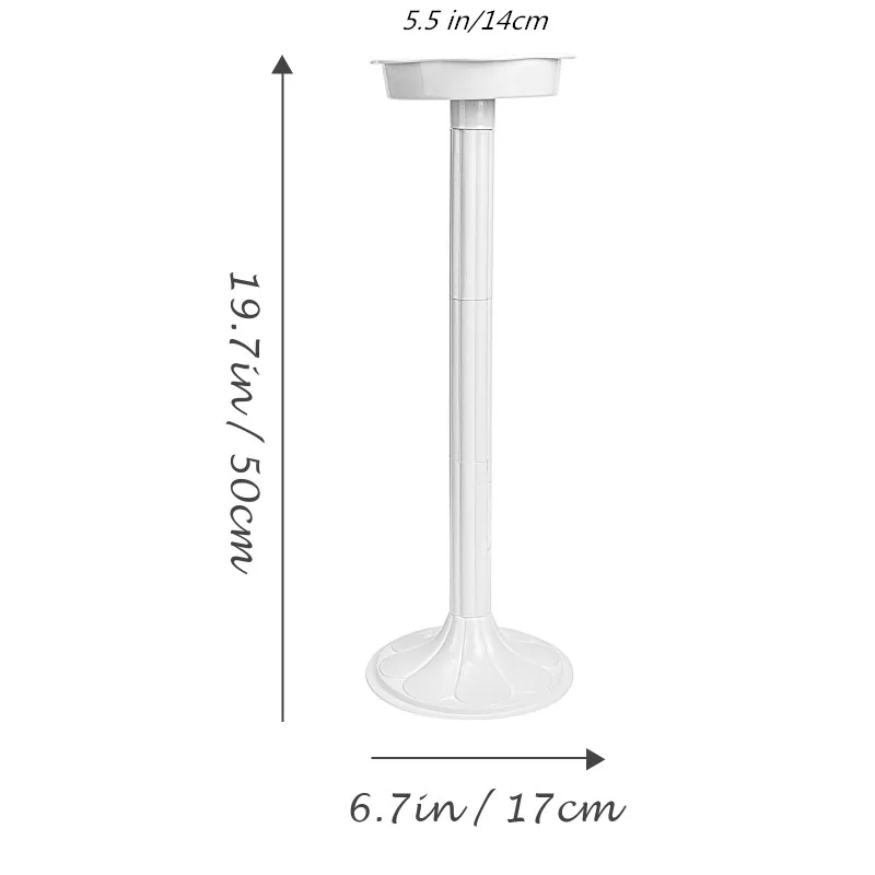 White Roman Column for Party Decoration, 50cm Tall Plastic Pillar, Flower Rack, Wedding, Baby Shower Site Layout,10Pcs