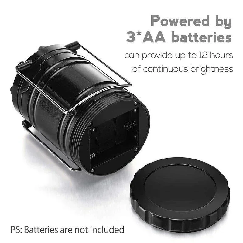 Mini COB Tent Lamp LED Portable Lantern TelescopicTorch Camping Lamp Waterproof Emergency Light Powered By 3*AAA Working Light