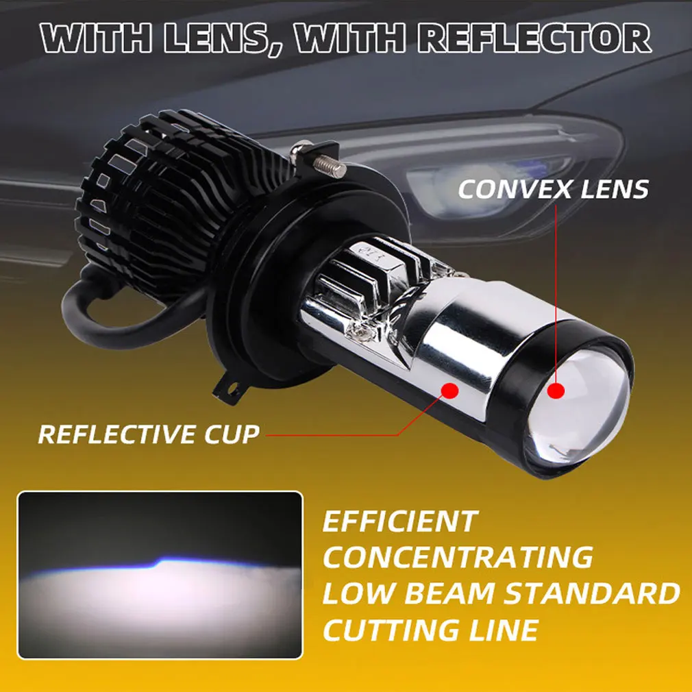 50000LM H4 LED Headlight H7 Mini LED Headlight Projector Car Motorcycle Bulb Canbus White High Beam White 6000K 120W 12V 24V