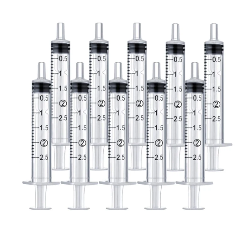 Wholesale 10-20Pcs 1ml-10ml Plastic Reusable Syringe For Measuring Nutrient Hydroponics Kithchen Tool
