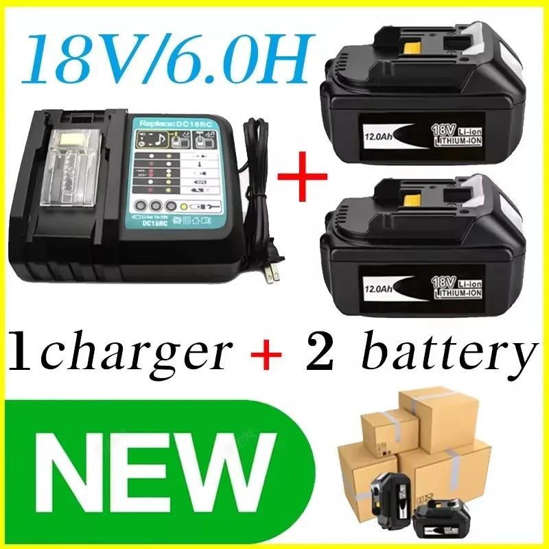 

18V 12.0Ah for Makita Original With LED lithium ion replacement LXT BL1860B BL1860 BL1850 Makita rechargeable power tool battery