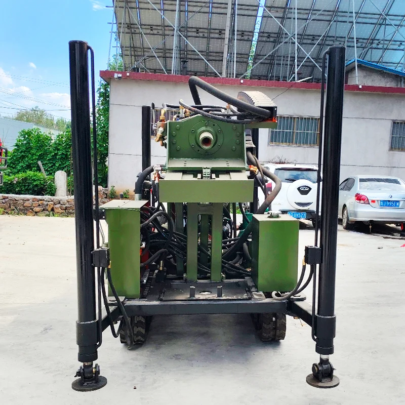 Customizable powerful crawler water well drilling rig 200m depth portable hydraulic drilling water well drilling rig