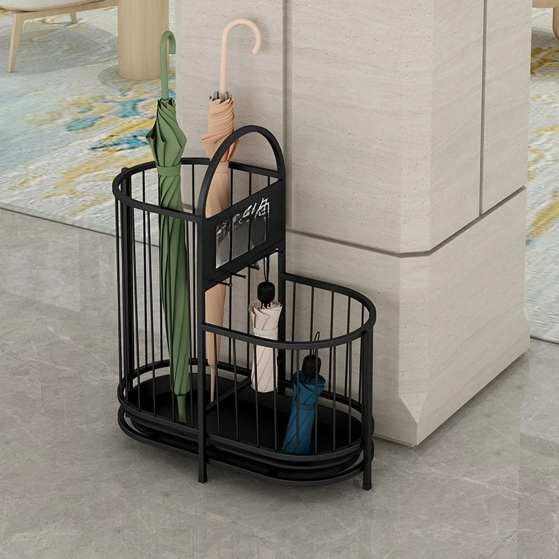 Umbrella rack Storage rack Commercial umbrella barrel door hanging and installing umbrella rack