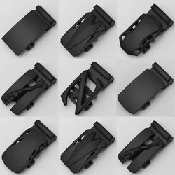 Fibbia per cintura da uomo da 3.5CM accessori per cintura con fibbia automatica nera opaca fibbia classica in lega da cento