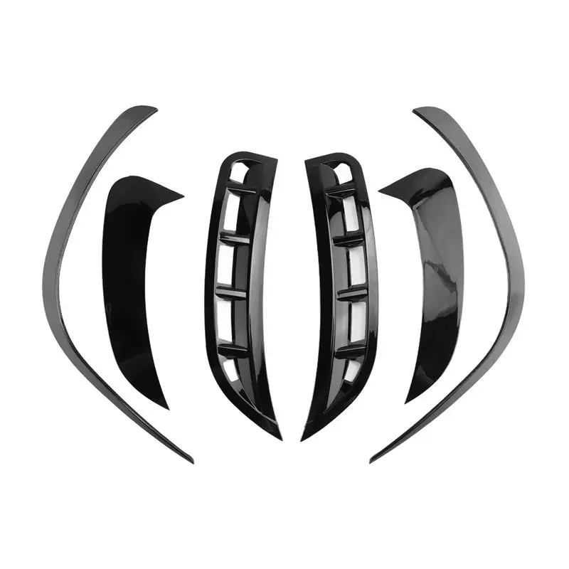 BB AT-6Pcs Car Front&Rear Bumper Splitter Spoilers Trim For GLE W167 2020 AMG