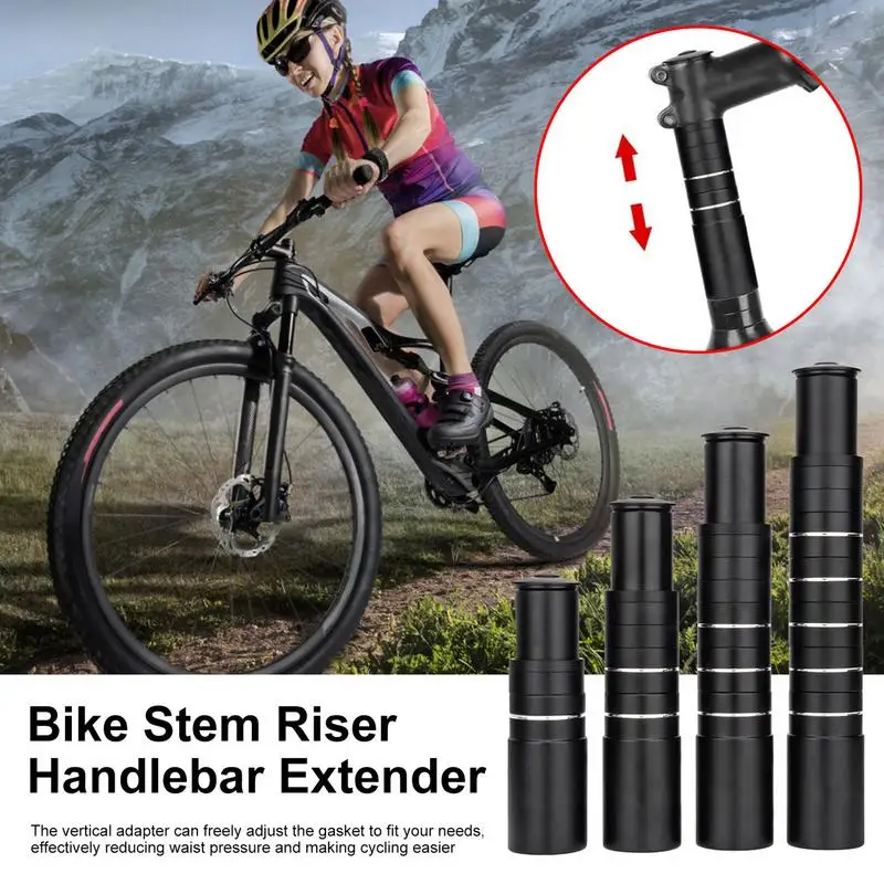 Stem Riser 28.6mm Adjustable Aluminum Alloy Ride Fork Stem Raiser Extender Head Up Raiser Neck Extender For Mountain Cycle Road