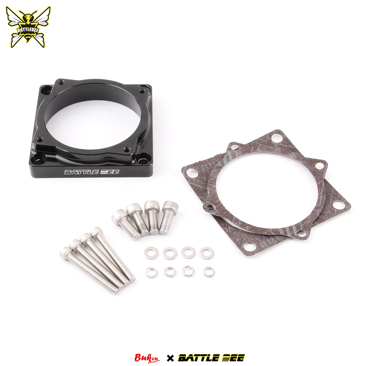 

Modified car air intake manifold, universal model. Throttle valve and air intake manifold connection port, base.