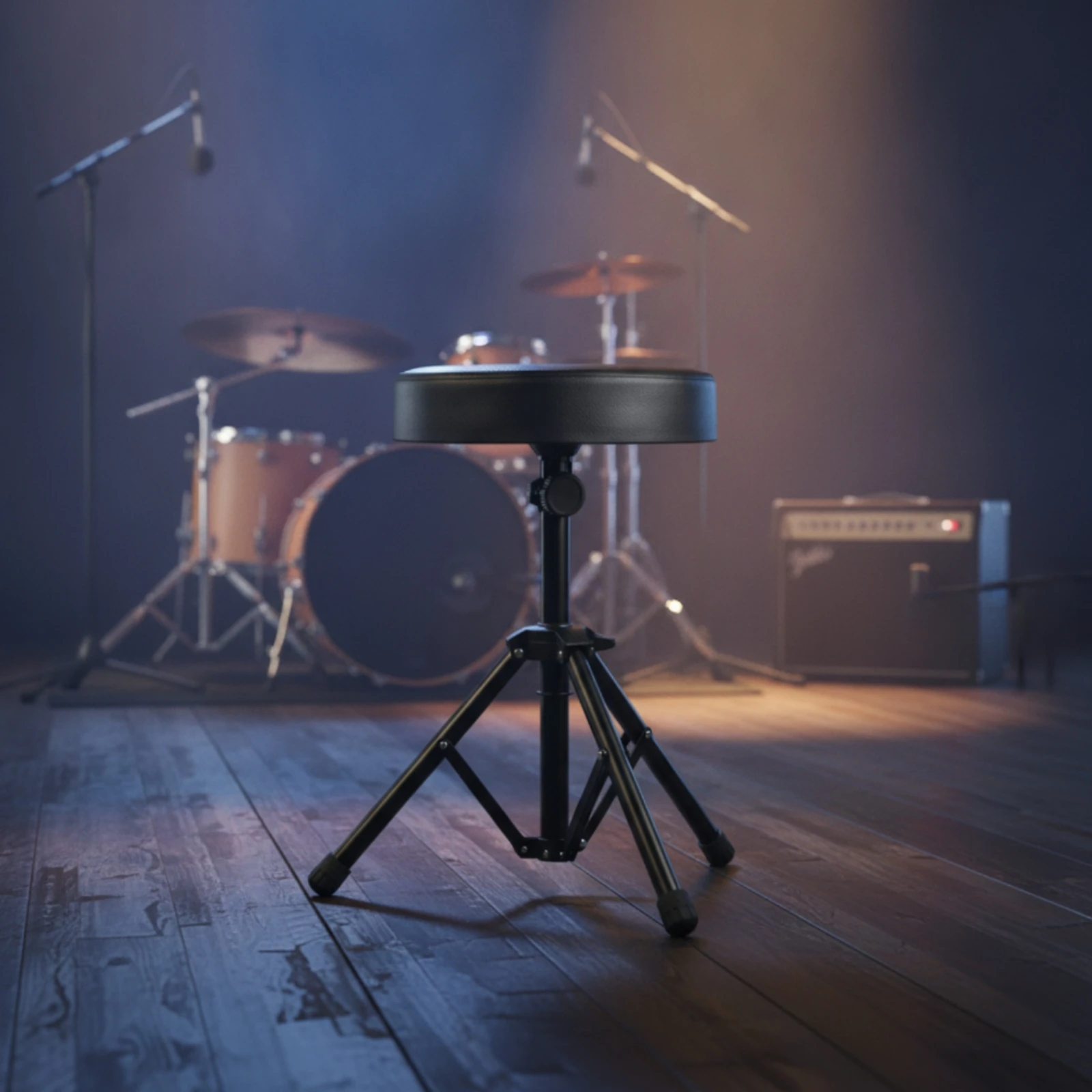 Drum Stool with Padded Seat Ro - Drum Practice Pad review and price