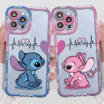 ديزني غرزة الحب قضية الهاتف ل Xiaomi Redmi ملاحظة 13 12 11 برو زائد 4G 5G 12S 11S 10 10S 9 9S 8 13C 12C 10C بولي TPU سيليكون Funda