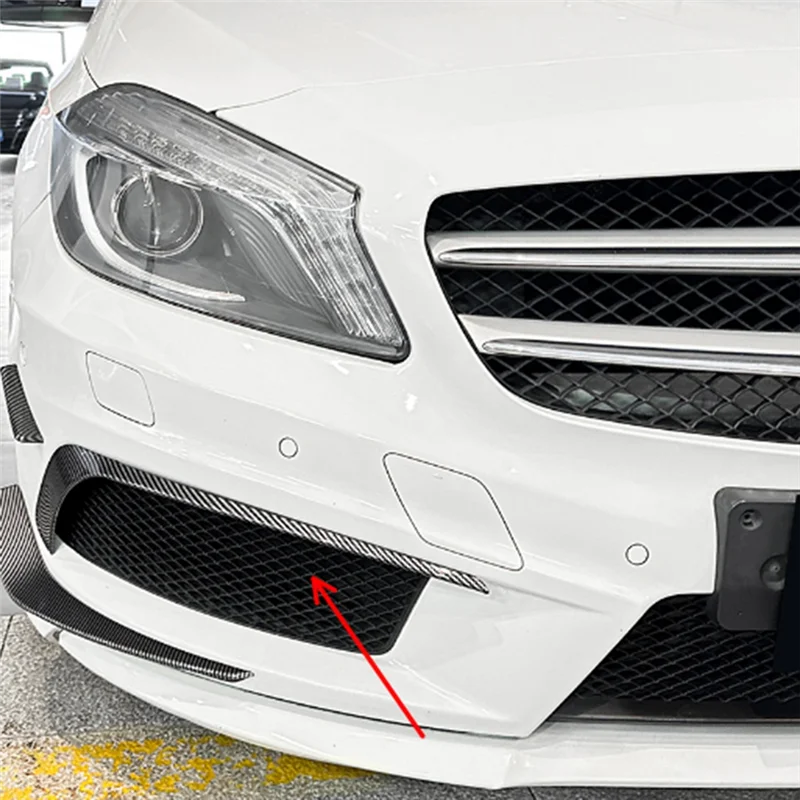 

Firmly Car Front Bumper Lip Splitter Spoiler Fog Lamp Spoiler Cover Trim For Mercedes-Benz A Class W176 AMG 2013-2015 A