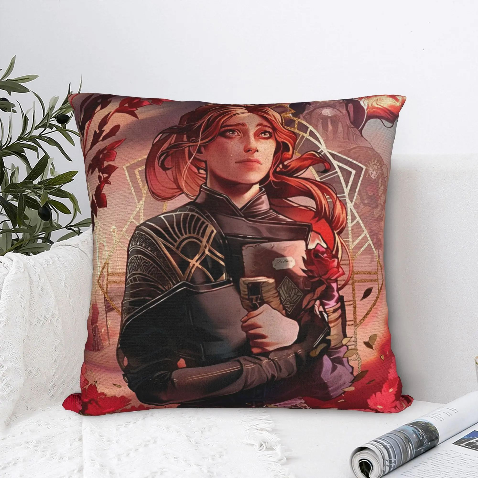 Clair Obscur Expedition 33 Maelle Pillowcase Soft Polyester Cushion Cover Decor Video Game Pillow Case Cover Home Zipper 18