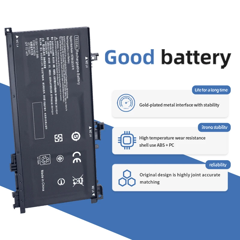 بطارية SUOZHAN لسيارات HP ، TE03XL ، 15-bc011TX ، 15-bc012TX ، 15-bc013TX ، 15-AX015TX ، AX017TX ،